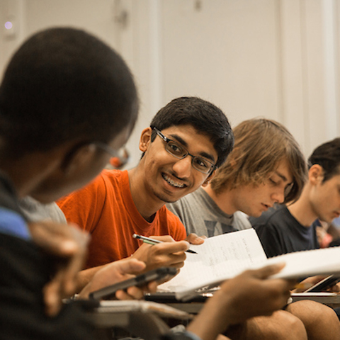 Students in a classroom