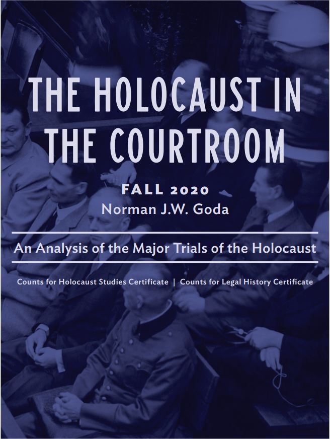 The Holocaust in the Courtroom